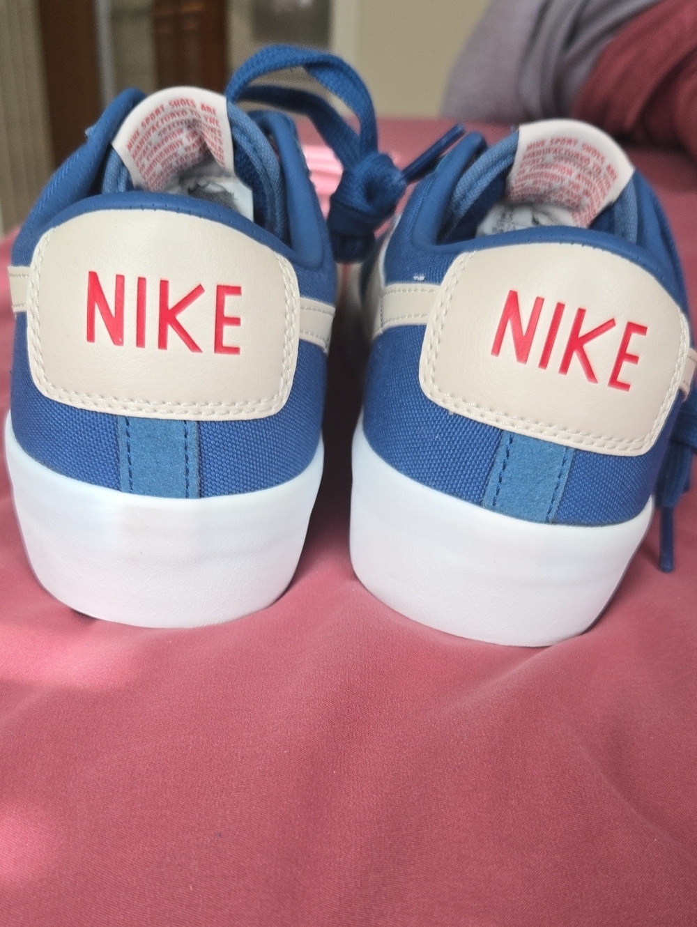 Nike Blue Low-Top Sneakers with White Swoosh - Skater - Picture 6 of 7